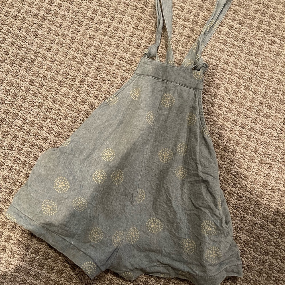 Kids Rylee+Cru Flower Overalls in a Size 2-3Y